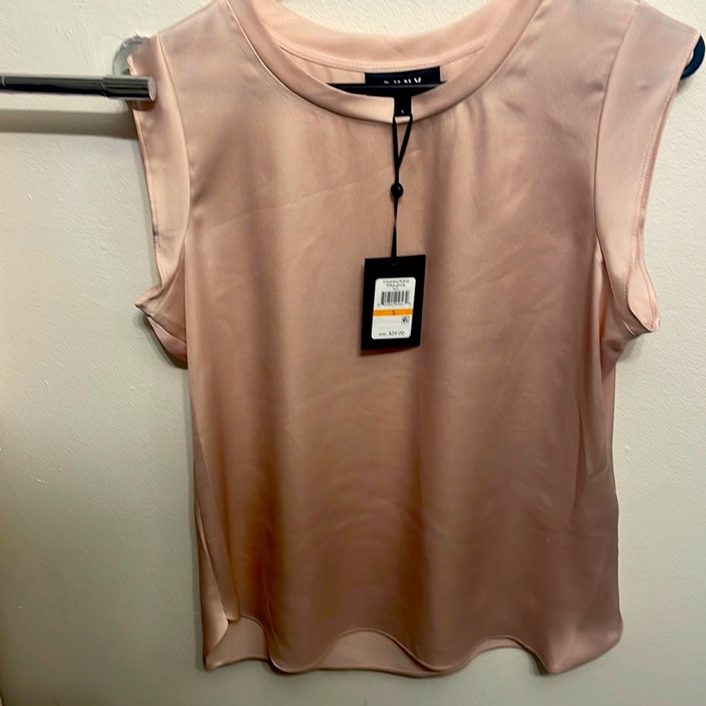 Women’s DKNY small pink silk shirt